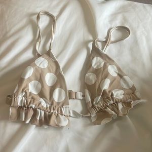 Montce Swim polka dot bikini top